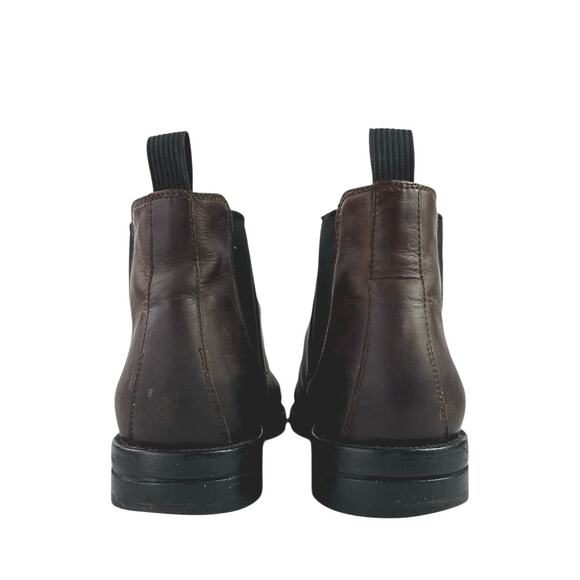 Cole Haan Men's Brown Leather Cap Toe Waterproof Slip On Ankle Boots Size 7.5 - Picture 3 of 7